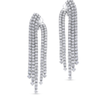 Boucles chute en or blanc