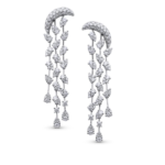 Boucles chute en or blanc