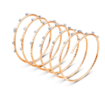 Bracelet serpent en or rose