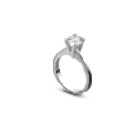 Solitaire classique en or blanc