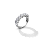 Demi alliance en or blanc